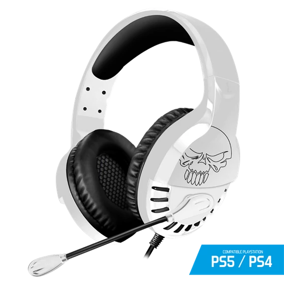 Spirit of Gamer Fejhallgató - PRO-H3 Playstation (PS4/PS5, mikrofon, 3.5mm jack, hangerőszabályzó, 1m kábel, fehér)