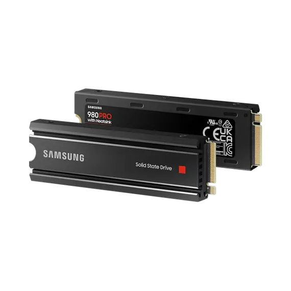 Samsung SSD 1TB - MZ-V8P1T0CW (980 PRO hűtőbordákkal, PCle 4.0, NVMe M.2, 1TB)