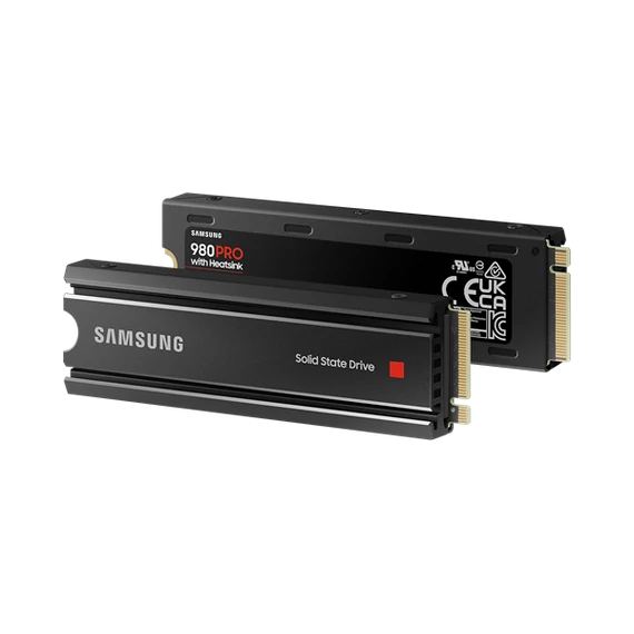 Samsung SSD 1TB - MZ-V8P1T0CW (980 PRO hűtőbordákkal, PCle 4.0, NVMe M.2, 1TB)