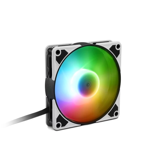 Sharkoon Cooler 12cm - SilentStorm 120 PWM RGB Fan (20,4dB; 93,6 m3/h; 1400rpm; 3pin + 4pin csatlakozó; ház hűtésre)