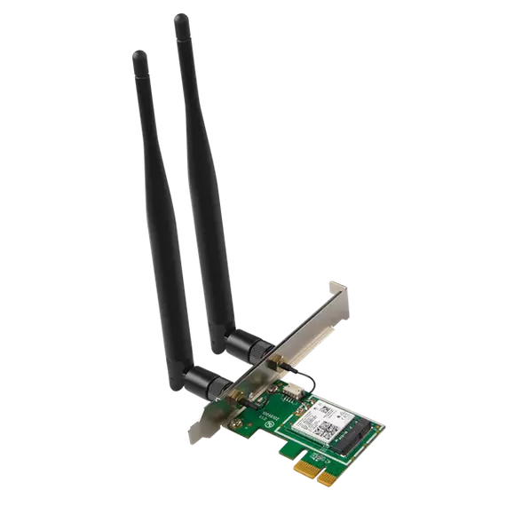 Tenda Hálózati adapter WiFi AX3000 - E30 (PCI-E; 574Mpbs 2.4GHz + 2402Mbps 5GHz; 2x5dBi Antenna)