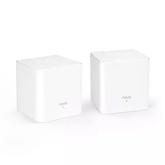 Tenda Mesh WiFi AC1200 - Nova MW3 (2pack; 300Mbps 2,4GHz + 867Mbps 5GHz; 2port 100Mbps; 2x3dBi)