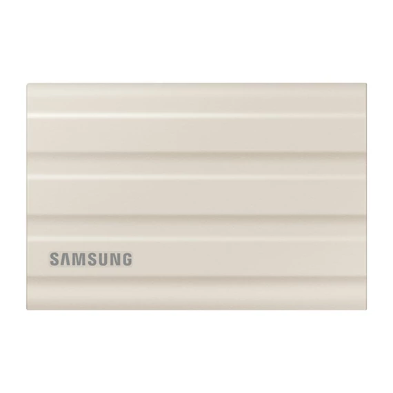 Samsung Külső SSD 1TB - MU-PE1T0K/EU (T7 Shield external, beige, USB 3.2, 1TB)