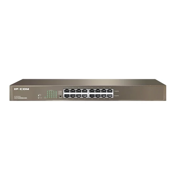 IP-COM Switch  - G1016G (16 port 1Gbps; rackbe szerelhető)