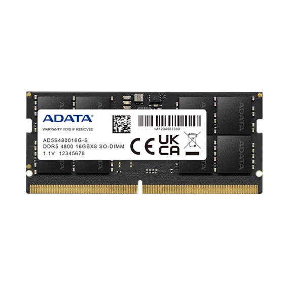 ADATA Memória Notebook - 8GB DDR5 (8GB, 4800MHz, CL40, 1.1V)