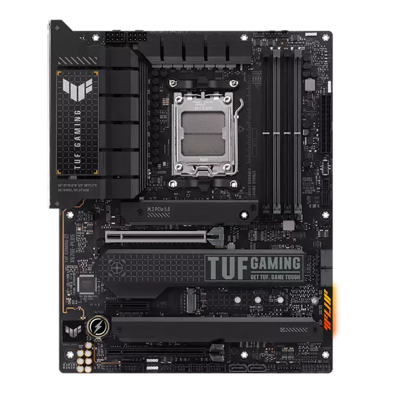 Asus Alaplap - AMD TUF GAMING X670E-PLUS AM5 (X670, ATX, 4xDDR5 6400+MHz, LAN, 4xSATA3, 4x M.2, HDMI+DP)