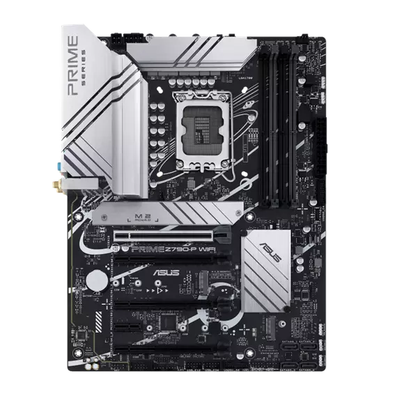 Asus Alaplap - Intel PRIME Z790-P WIFI LGA1700 (Z790, ATX, 4xDDR5 7200+MHz, 4xSATA3, 3xM.2, HDMI+DP)