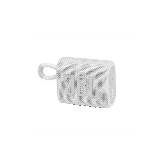 JBL Hangszóró Vezeték nélküli - GO 3 (IP67 víz és porállóság, hangerőszabályzó, BT 5.1, USB-C, Fehér)