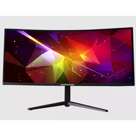 SHARK GAMING Monitor 34" - SG34-UWQ165 (VA, 3440x1440, 21:9, UWQHD, 165Hz, 300cd/m2, 1ms, 2xHDMI, 2xDP, Ívelt)