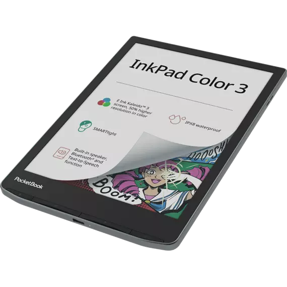 POCKETBOOK e-Reader - INKPad COLOR 3 (7,8"E Ink Kaleido, Cpu: 1,8GHz,1GB,32GB,2900mAh, BT,wifi, IPX8)