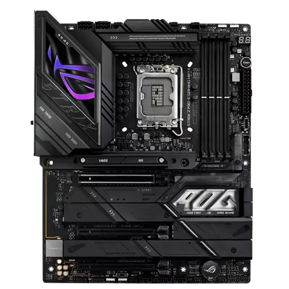 Asus Alaplap - Intel ROG STRIX Z790-E GAMING WIFI II LGA1700 (Z790, ATX, 4xDDR5 8000+MHz, 4xSATA3, 5xM.2, HDMI+DP)