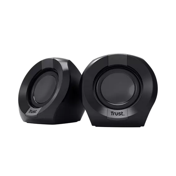 Trust Hangszóró 2.0 - Polo (4W RMS; hangerőszabályzó; 3,5mm jack; USB tápcsatlakozó; fekete)