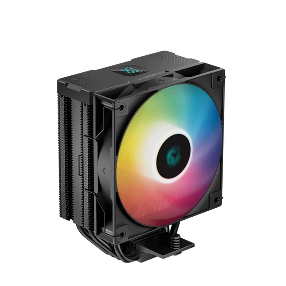 DeepCool CPU Cooler - AG400 DIGITAL ARGB (31,6 dB; max, 128,93 m3/h; 4pin csatlakozó, 4 db heatpipe, 12cm, PWM, A-RGB)