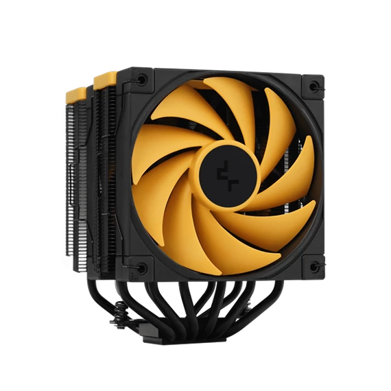 DeepCool CPU Cooler - AK620 Zero Dark Zoria (28 dB; max, 117,21 m3/h; 4pin csatlakozó, 6 db heatpipe, 2x12cm, PWM)