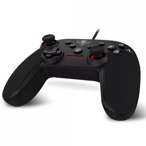 Spirit of Gamer Gamepad - PGS Switch Controller (USB, 2,5m kábel, Switch kompatibilis, fekete-piros)