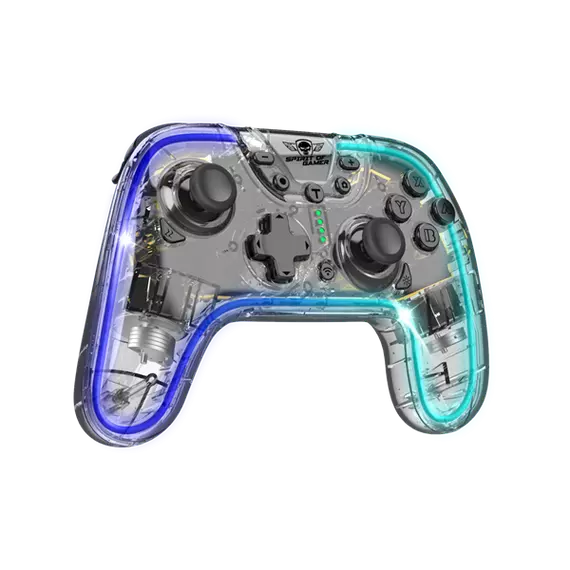 Spirit of Gamer Gamepad Vezeték Nélküli - Pulse Bluetooth (BT, Vibration, PC/iOS/Android kompatibilis, fekete-kék)