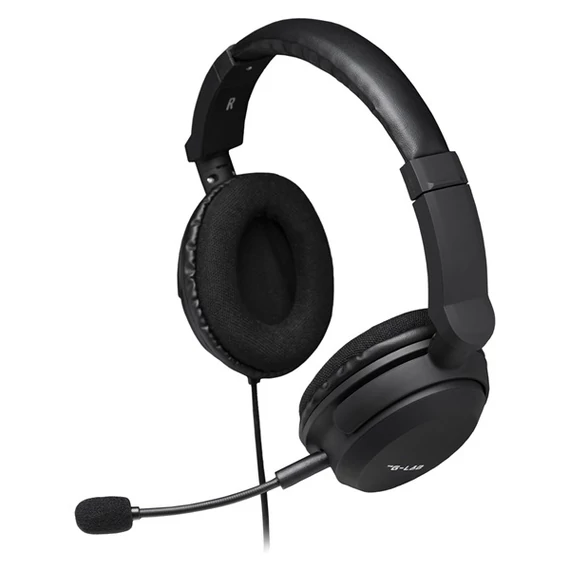 The G-Lab Fejhallgató - KORP CARBON (mikrofon, 3,5mm Jack, hangerőszabályzó, nagy-párnás, fehér)