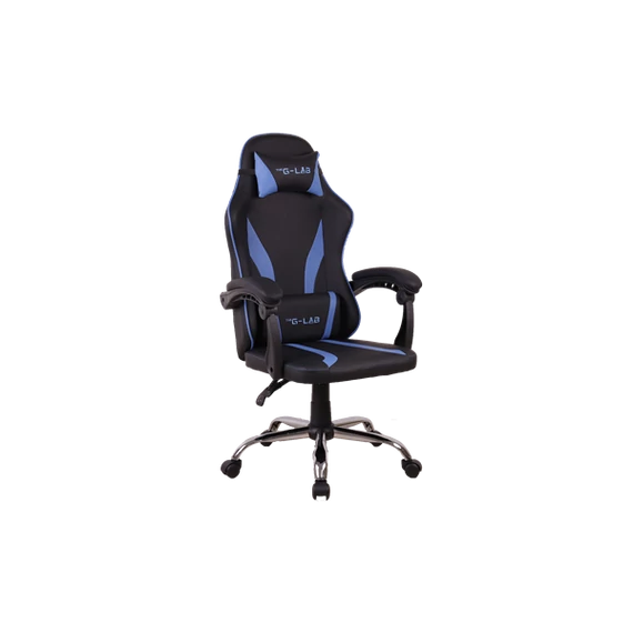 The G-Lab Gamer szék - KS NEON BLUE (kék; állítható magasság; áll. kartámasz)