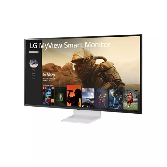 LG Monitor 43" Smart - 43SQ700S-W (IPS; 16:9; 4K 3840x2160; 5ms; 300cd; 2xHDMI; USBx3; USB-C, Spkr, WiFi, WebOS, BT, LAN