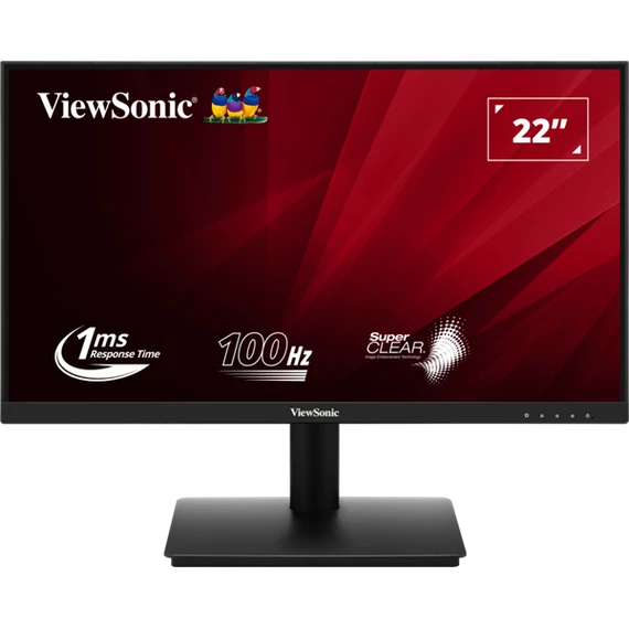 ViewSonic Monitor 22" - VA220-H (IPS, 16:9, 1920x1080, 100Hz, 1ms, 250cd/m2, D-sub, HDMI, VESA)