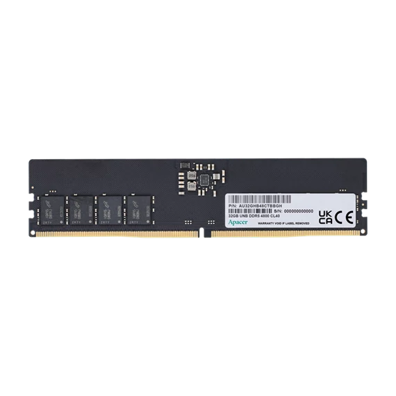 Apacer Memória Desktop - 8GB DDR5 (4800MHz, CL40, 1.1V)