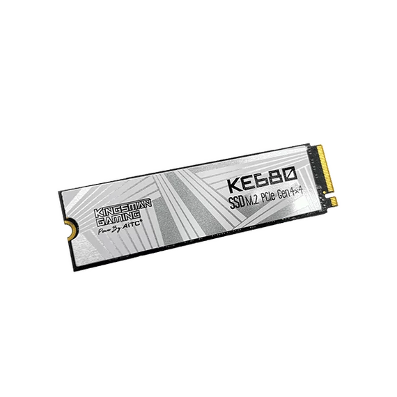 Kingsman SSD 1TB - KE680 (3D TLC, M.2 PCIe Gen 4x4, NVMe 2.0, r:7400 MB/s, w:6600 MB/s, PS5 Ready) Hűtőbordás
