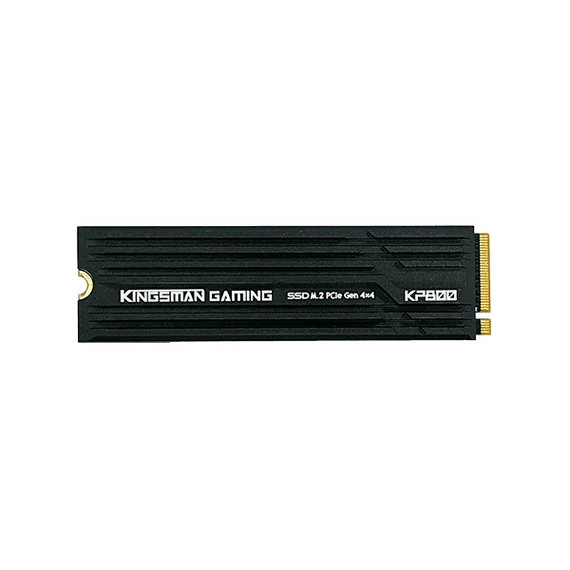 Kingsman SSD 1TB - KP800 (3D TLC DRAM, M.2 PCIe Gen 4x4, NVMe 1.4, r:7500 MB/s, w:6500 MB/s, PS5 Ready) Hűtőbordás