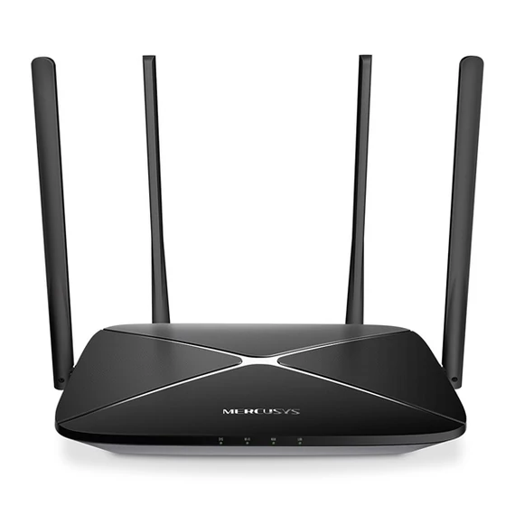 Mercusys Router WiFi AC1300 - AC12G (400Mbps 2,4GHz + 867Mbps 5GHz; 4port 1Gbps, WPA3)