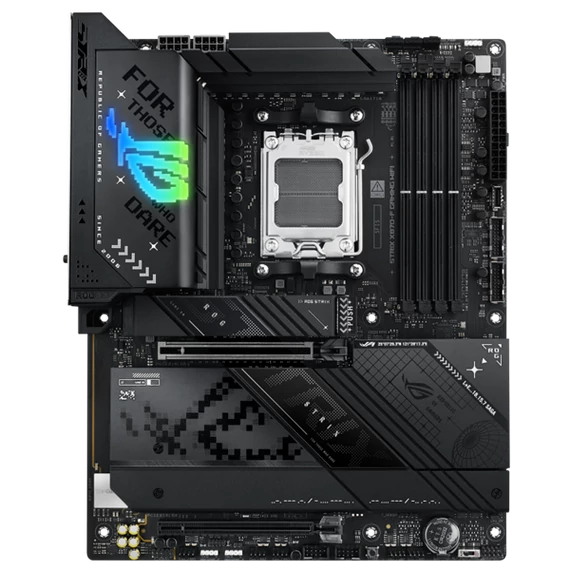 Asus Alaplap - AMD ROG STRIX X870-F GAMING WIFI AM5 (X870, ATX, 4xDDR5 8000+MHz, 2xSATA3, 4x M.2, HDMI+DP+USB4)