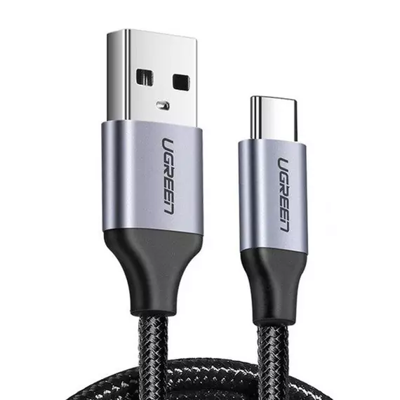 UGREEN USB - USB-C QC3.0 kábel, 1,5 m (alumínium dugóval, fekete)