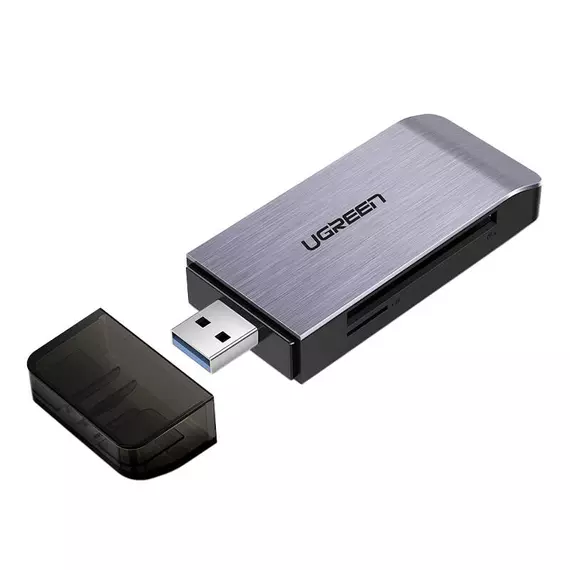 UGREEN 4 az 1-ben USB adapter SD + microSD kártyaolvasó (ezüst)