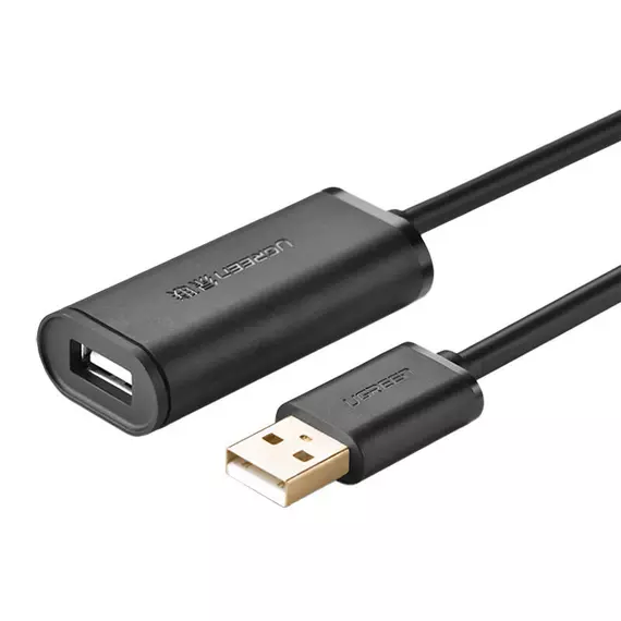 UGREEN US121 USB 2.0 hosszabbító kábel, aktív, 5m (fekete)