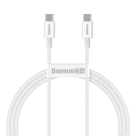 Baseus Superior Series USB-C-USB-C kábel, 100 W, 1 m (fehér)