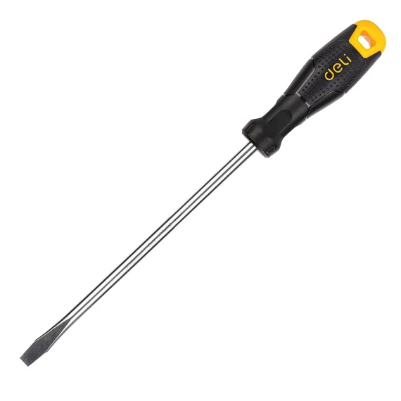 Deli Tools lapos csavarhúzó EDL6282001, 8x200mm (fekete)