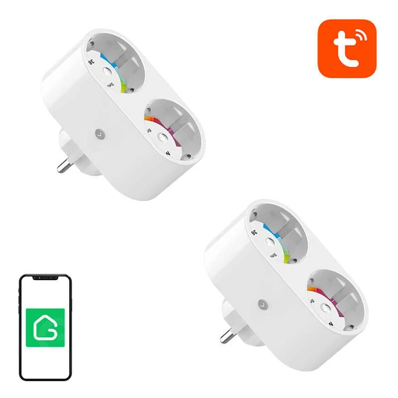 Gosund SP211 dual WiFi okos aljzat, 2 db 3500W (két darab) Tuya