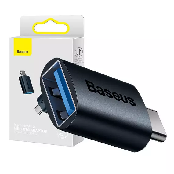 Baseus Ingenuity USB-C-USB-A OTG adapter (kék)