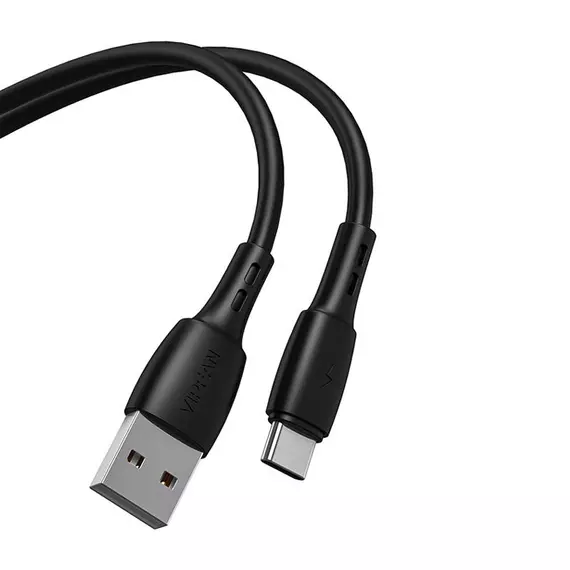 USB és USB-C kábel VFAN Racing X05, 3A, 2m (fekete)