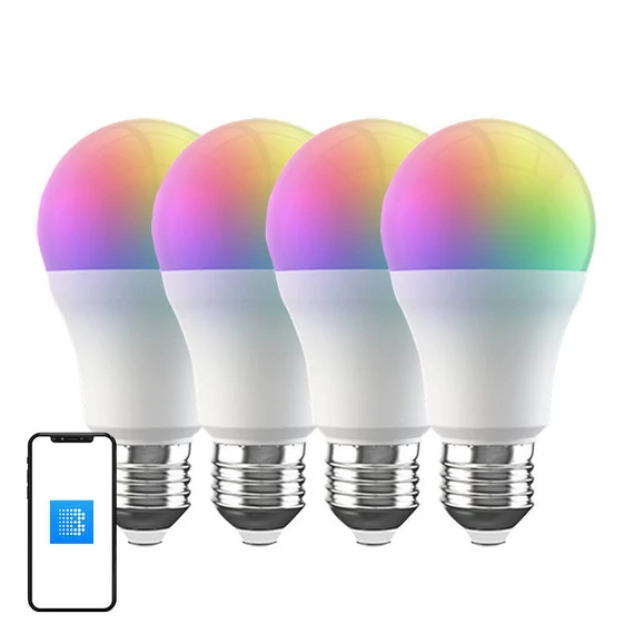 BroadLink LB4E27 intelligens WiFi LED RGB izzó (4 db)