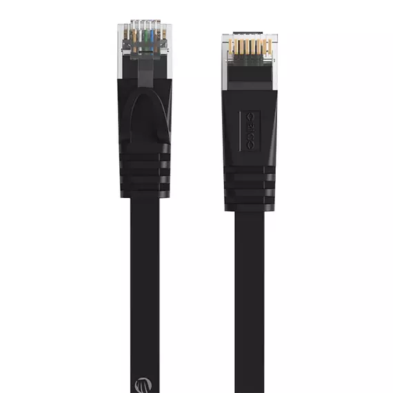 Orico RJ45 Cat.6 Flat Ethernet Network Cable 1m (Black)