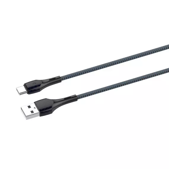LDNIO LS522  USB - USB-C 2m Cable (Grey-Blue)