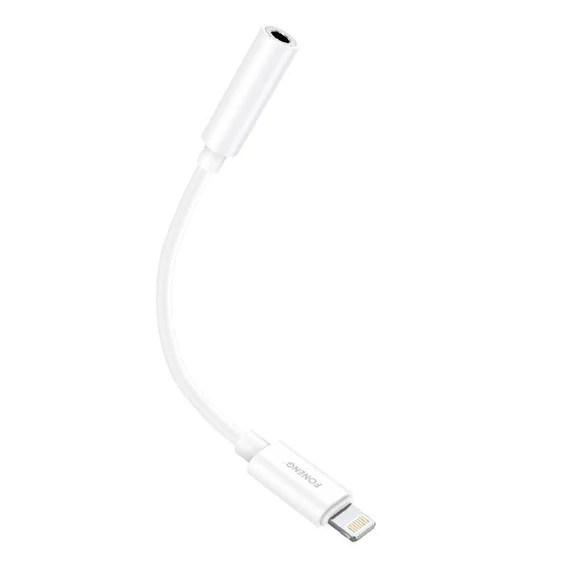 Foneng BM20 3,5 mm-es audio jack kábel iPhone-hoz (fehér)