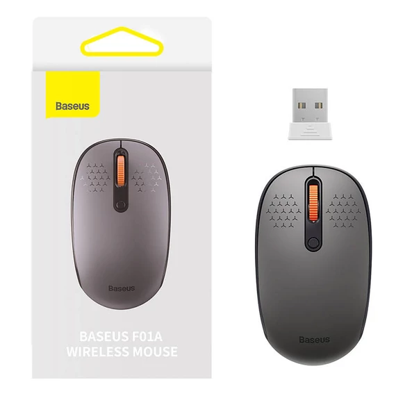 Baseus F01A vezeték nélküli egér, 2.4G 1600DPI (szürke)
