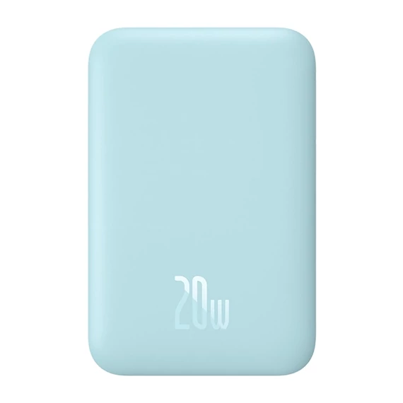Baseus Magnetic Mini, vezeték nélküli powerbank, MagSafe, 6000mAh, USB-C, 20W (kék)