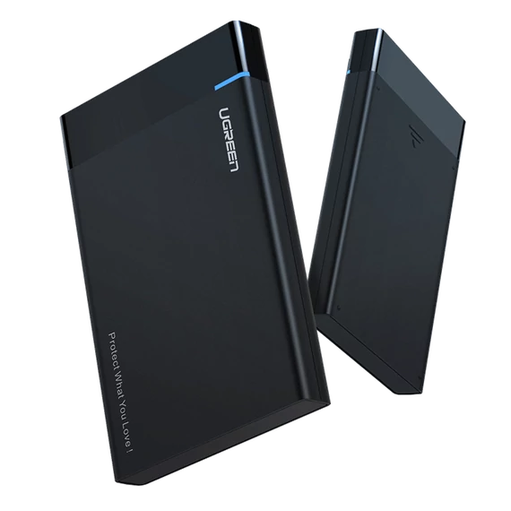 UGREEN US221 2,5 HDD / SSD külső meghajtó, SATA 3.0, USB-C, 50 cm (fekete)