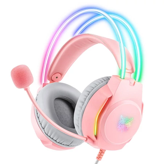 Gaming headphones ONIKUMA X26 Pink