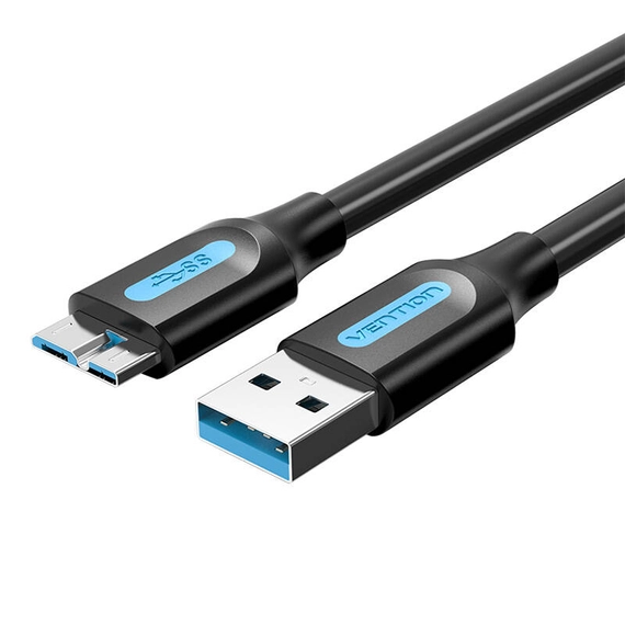 USB 3.0 A to Micro-B cable Vention COPBG 2A 1.5m Black PVC