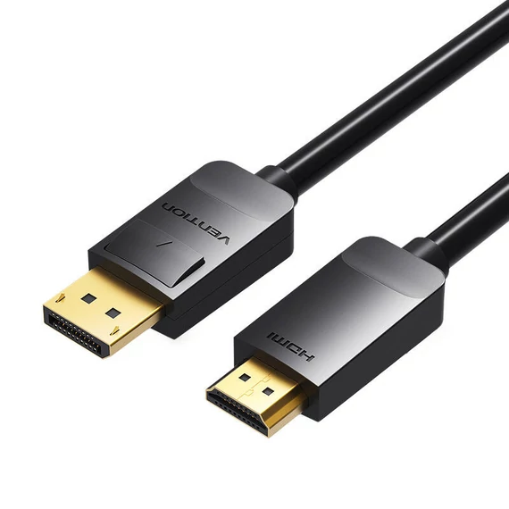 DisplayPort 1.2 HDMI 1.4 kábel 3m Vention HADBI 1080P 60Hz (fekete)