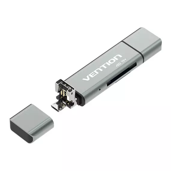 Multifunctional USB2.0 Card Reader Vention CCJH0 Gray