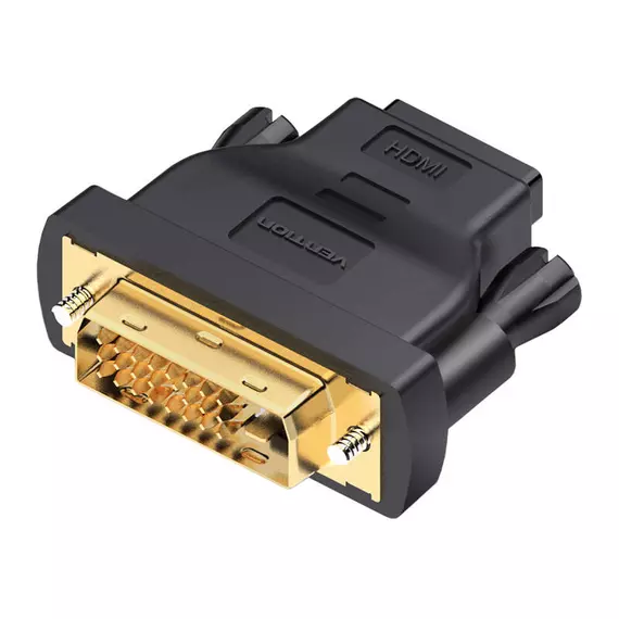 DVI (24+1) Male to HDMI 1.4 Female Adapter Vention ECDB0 1080P 60Hz (black)