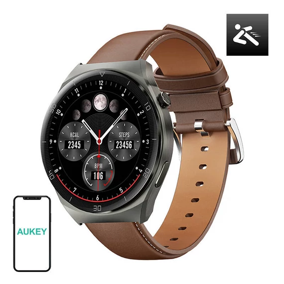 Smartwatch 2 ultra Aukey SW-2U (barna bőr)